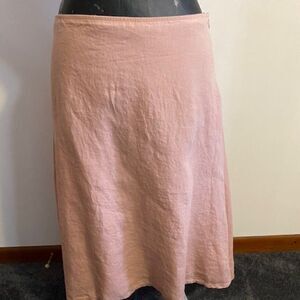 Eileen Fisher Rose A line Irish Linen skirt, size M